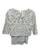 Maje Size 1 White Cotton Open Knit Keyhole 1/2 Arm Slip Inc. Top White / 1