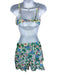 Ganni Size 32 Blue, Green & Multi Poly Blend Detachable Strap Swimsuit Blue, Green & Multi / 32