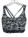 Lululemon Size 6 Black & White Synthetic Cross Back Printed Athletic Top Black & White / 6