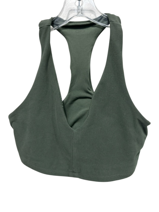 Alo Size 6 Deep Green Synthetic Racer Back Solid Athletic Top Deep Green / 6
