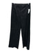 J Crew Size 0 Black Linen Blend Zip & Hook Closure Wide Leg Pockets Pants Black / 0