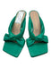 Stuart Weitzman Shoe Size 8.5 Green Leather open toe Square Toe Sandals Green / 8.5