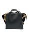 Visiona' Black & Tan Leather Pony Hair Hand & Crossbody Zip Close Bag Black & Tan / M