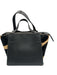 Visiona' Black & Tan Leather Pony Hair Hand & Crossbody Zip Close Bag Black & Tan / M