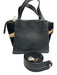 Visiona' Black & Tan Leather Pony Hair Hand & Crossbody Zip Close Bag Black & Tan / M
