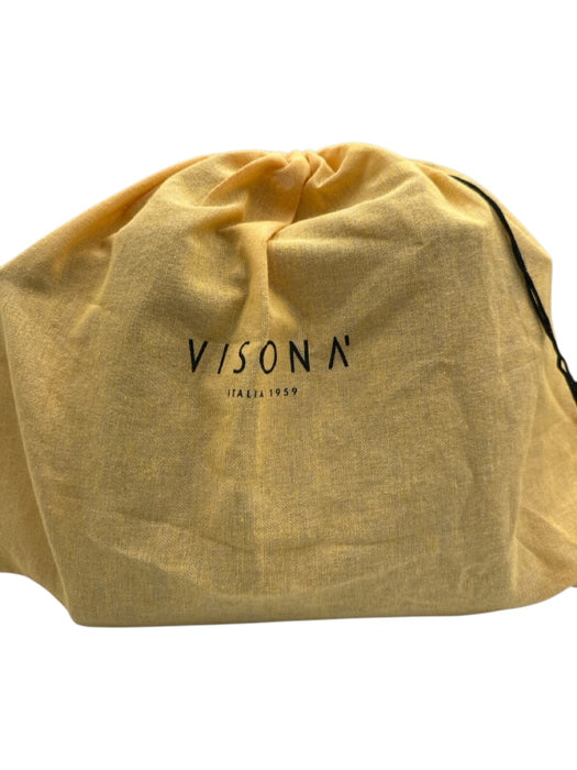 Visiona' Black & Tan Leather Pony Hair Hand & Crossbody Zip Close Bag Black & Tan / M