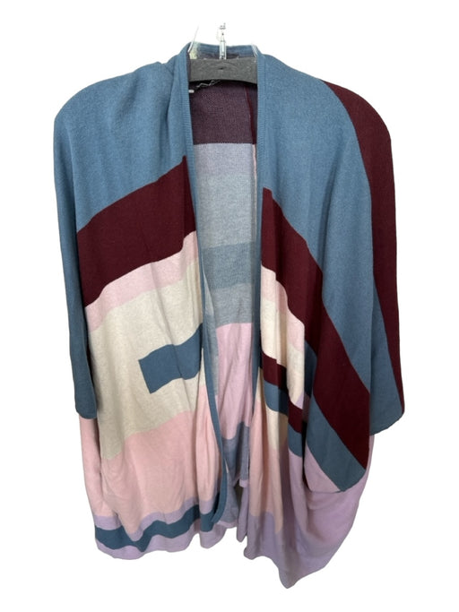 Plenty by Tracy Reese Size XS/S Blue & Purple Cotton Batwing color block Sweater Blue & Purple / XS/S