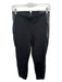 J. Crew Size 2S Black Viscose Blend Leather Side Detail Back Zip Pants Black / 2S