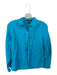 Lauren Ralph Lauren Size S Aqua Linen Long Sleeve Button Down Top Aqua / S