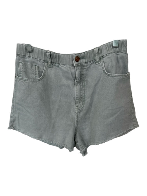 Pilcro Size M Sage green Cotton Elastic Waist Cut Off Denim Shorts Sage green / M