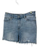 Paige Size 28 Light Wash Cotton Blend High Waist Cut Off Denim Shorts Light Wash / 28