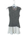 Derek Lam 10 Crosby Size 2 Gray & White Cotton Blend Sleeveless Heathered Dress Gray & White / 2
