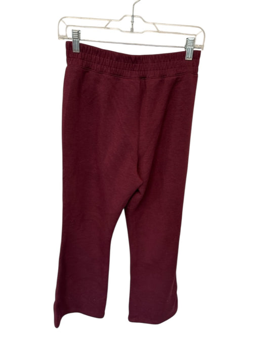 Spanx Size S Maroon Modal Blend High Waist Wide Leg Front Seam Athletic Pants Maroon / S