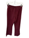 Spanx Size S Maroon Modal Blend High Waist Wide Leg Front Seam Athletic Pants Maroon / S