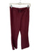 Spanx Size S Maroon Modal Blend High Waist Wide Leg Front Seam Athletic Pants Maroon / S