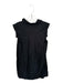 Rachel Zoe Size M Black Cotton Cap Sleeve Collar V Neck Shift Dress Black / M
