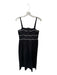 Donna Morgan Size 6 Black & White Cotton Spaghetti Strap Piping Maxi Dress Black & White / 6