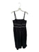 Donna Morgan Size 6 Black & White Cotton Spaghetti Strap Piping Maxi Dress Black & White / 6