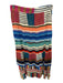 Farm Rio Size S Multi Polyester Tiered Acordian Pleated Lines Maxi Skirt Multi / S
