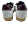 Golden Goose Shoe Size 38 White & Purple Leather Upper Glitter Detail Sneakers White & Purple / 38