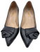 Valentino Garavani Shoe Size 38 Black Leather Upper Floral Detail Stiletto Pumps Black / 38