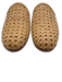 Pink Haley Shoe Size 39 Beige & Tan Leather Upper Cane Rattan Woven Flat Mules Beige & Tan / 39
