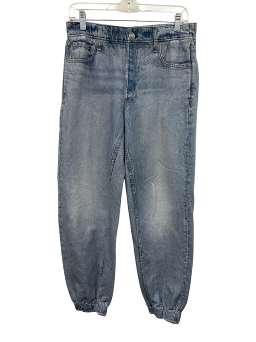 Rag & Bone Size M Light Wash Cotton Elastic Waist Denim Jogger Pants Light Wash / M