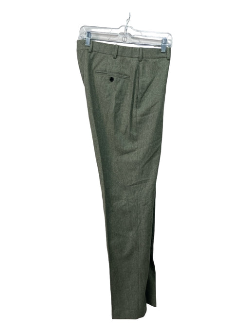 Sid Mashburn Size 34 Green Solid Zip Fly Men's Pants 34