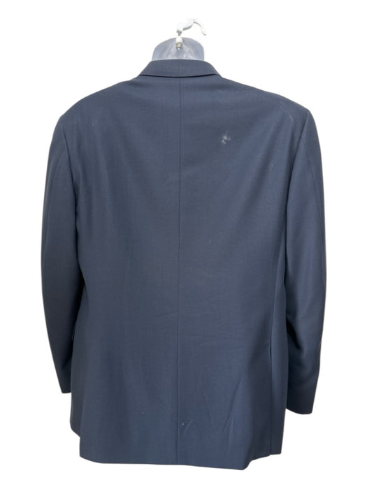 Canali AS IS Navy Wool Blend Solid 2 Button Men's Blazer Navy / 52