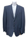 Canali AS IS Navy Wool Blend Solid 2 Button Men's Blazer Navy / 52