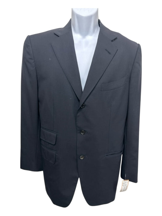 Tom Ford Navy Wool Solid 3 button Men's Blazer Navy / 50