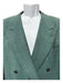 Gucci Green Wool Blend Solid Double Breasted Men's Blazer Green / 52