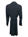 Sisley Size 2 Black & Grey Polyester Button Up Long Sleeve Sash Inc Trench Coat Black & Grey / 2