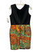 Abbey Glass Size 8 Green, Orange & multi Polyester Abstract Print Zip Back Dress Green, Orange & multi / 8