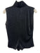 Armani Collezioni Size 8 Navy Acetate Blend Glitter Sleeveless Top Navy / 8