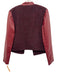Abbey Glass Size 4 Red No Fabric Tag Mixed Fabric Open Front Jacket Red / 4