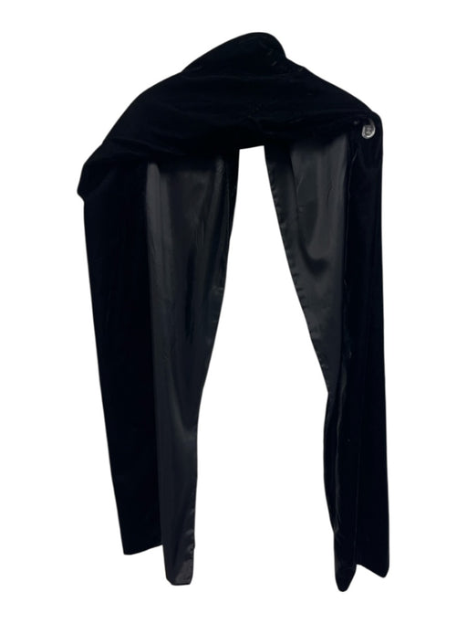 Jessica McClintock Black Crushed Velvet Shawl scarf Black