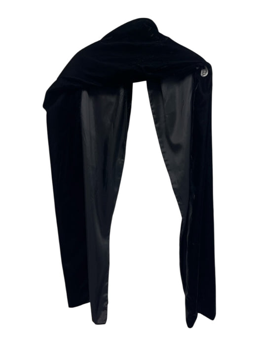Jessica McClintock Black Crushed Velvet Shawl scarf Black
