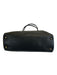 Coach Black Leather Zip Back Contrast Stitch Top Handle Feet Bag Black / L
