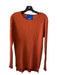 Simon Miller Size Large Rust Orange Modal Blend Long Sleeve Ribbed Side Slit Top Rust Orange / Large