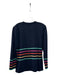 St. John Collection Size 6 Navy & Multi Wool Buttons Striped Sweater Navy & Multi / 6