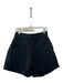 Max & Moi Size 38 Black Cotton High Waist Tassel Tie Detail Shorts Black / 38