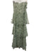 Dessy Collection Size 6 Green Polyester Mesh Overlay Sleeveless Maxi Dress Green / 6