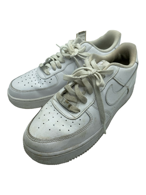 Nike Shoe Size 8.5 White Leather Low Top lace up Air Force 1 Sneakers White / 8.5