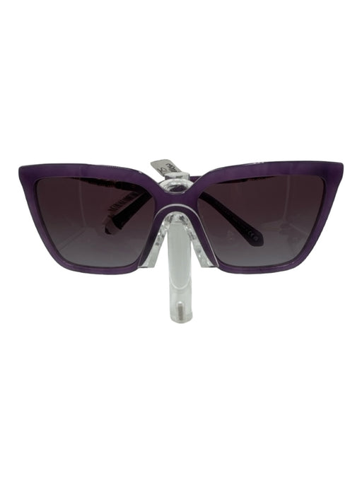 Bvlgari Purple Acetate & Metal Rhinestone Sunglasses Purple