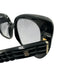 Burberry Black Acetate Tinted Lens Square Textured Oversize Sunglasses Black