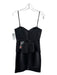 BCBG Maxazria Size 8 Black Polyester Strapless Paneled Peplum Dress Black / 8