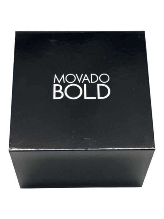 Movado Bold Silver Stainless steel Chain Clasp Mother of Pearl Watches Silver