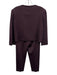 St John Size 8 Eggplant Purple Wool & Viscose Stich detail Hook & Eye Pant Set Eggplant Purple / 8