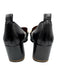 Tory Burch Shoe Size 7.5 Black & Gold Leather Stacked Block Heel Pump Loafers Black & Gold / 7.5